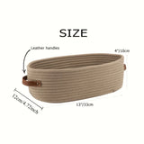 Oval Woven Bathroom Storage Basket