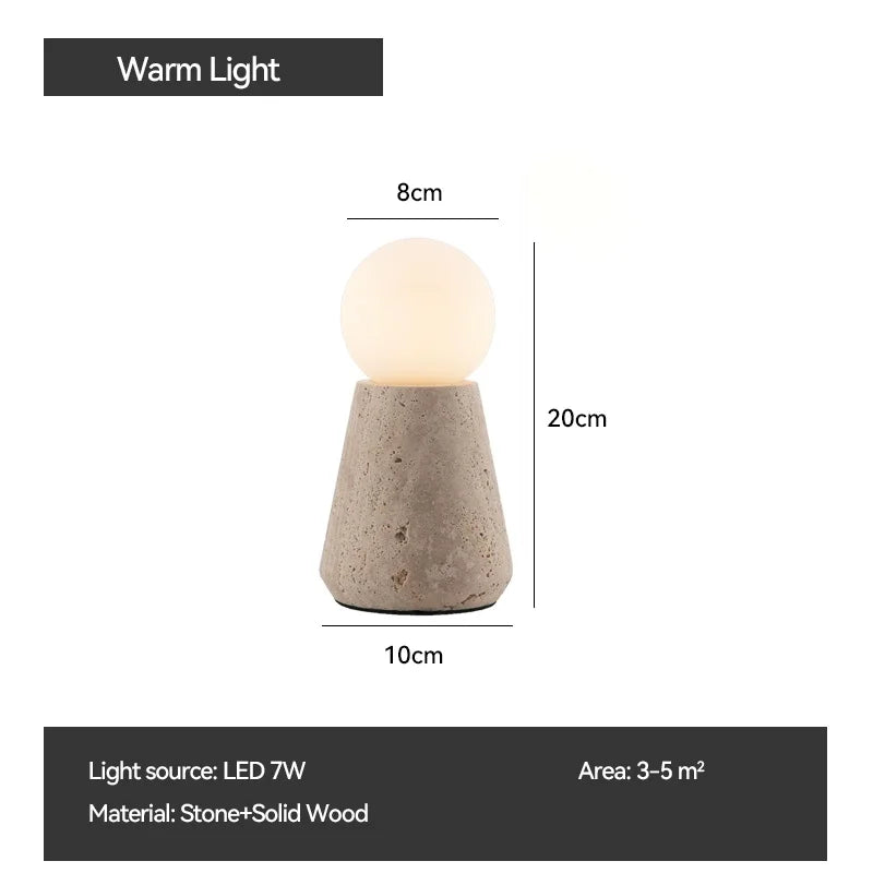 Ceramic Globe Table Lamp