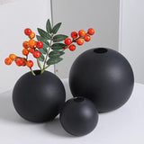 Round Ceramic Vases