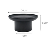 Round Black Pedestal Tray