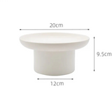 Round Black Pedestal Tray