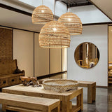 Bamboo Rattan Modern Pendant Light