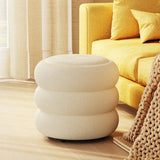 Nordic Living Room Lamb Wool Stool