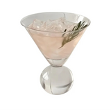 Beaded Martini Glass