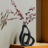 Abstract Interlinked Ceramic Vase