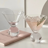 Beaded Martini Glass