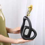 Abstract Interlinked Ceramic Vase