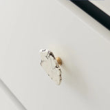 Natural White Turquoise Marble Handle & Hooks