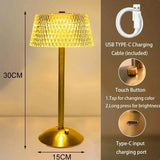 Crystal LED Cordless Table Lamp