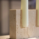 Travertine Candle Holder