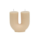 U-Shaped Geometric Scented Candle