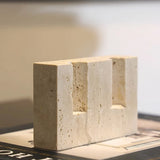 Travertine Candle Holder