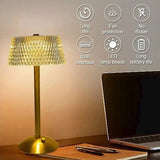 Crystal LED Cordless Table Lamp