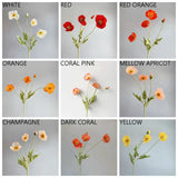 Artificial Poppy Silk Flowers