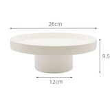 Round Black Pedestal Tray