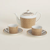 Mosaique au 24 Platinum & Gold Tea Set